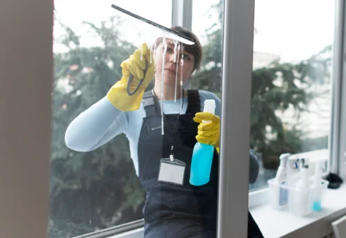 Nettoyage de vitres intérieures et extérieures à Lengronne